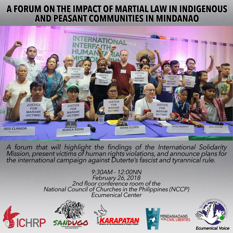 Forum on the impact of martial law